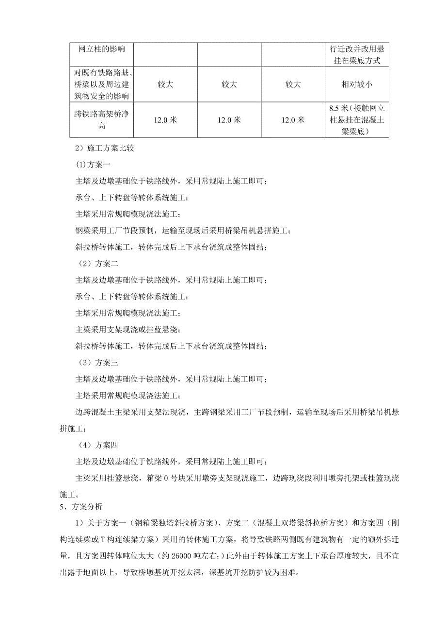 跨铁路桥梁设计方案选择与施工分析_第5页