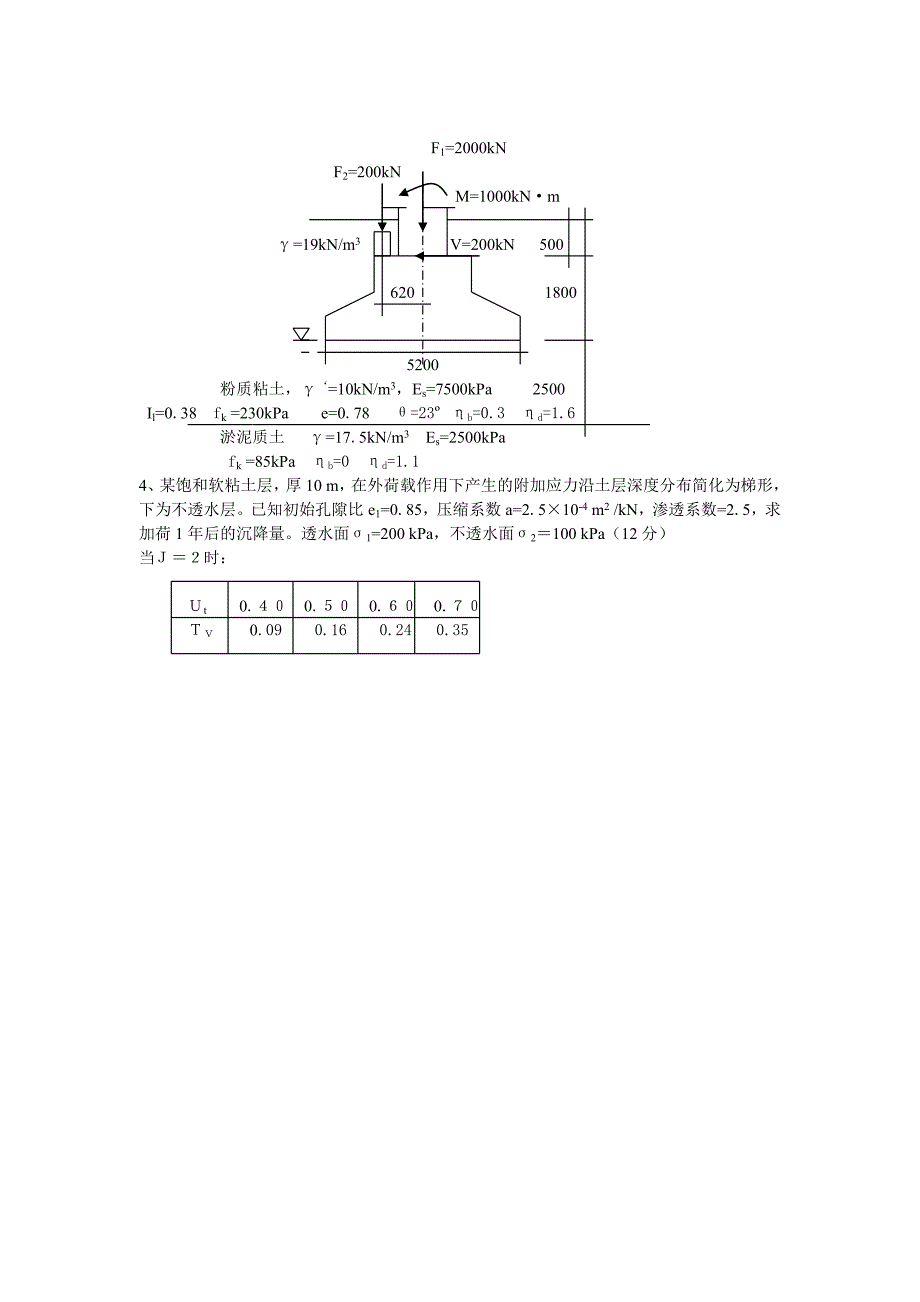 《土力学及基础工程》模拟试卷_第2页