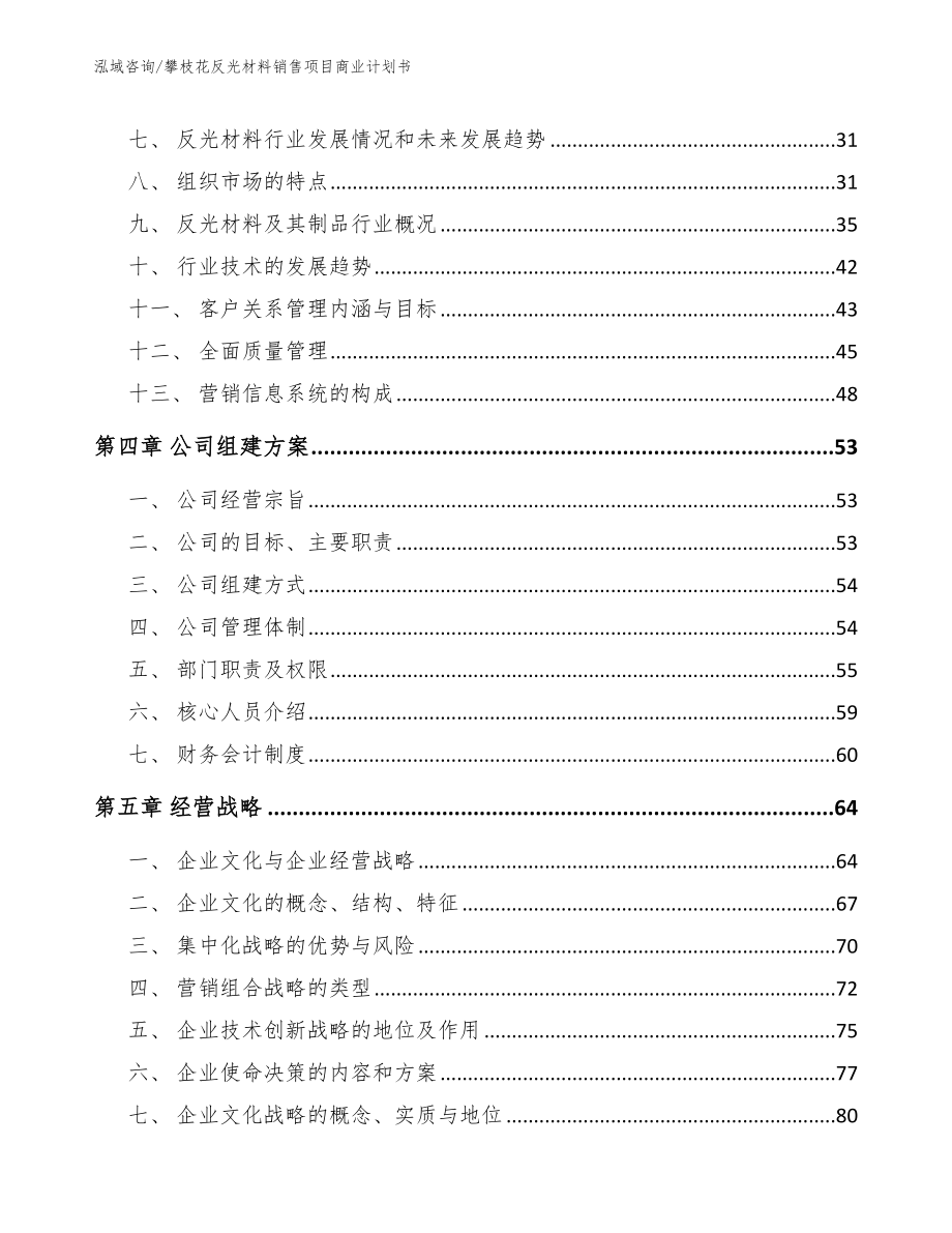 攀枝花反光材料销售项目商业计划书_第4页