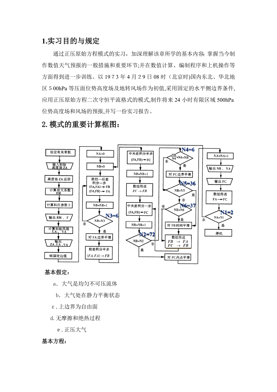 数值天气预报实习报告_第2页