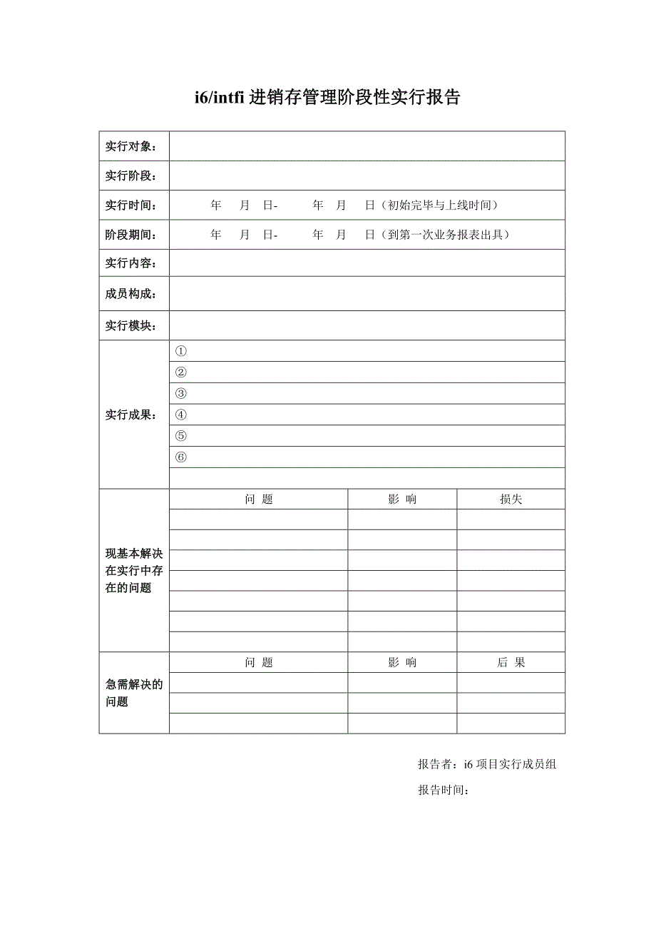 进销存管理阶段性实施报告_第1页