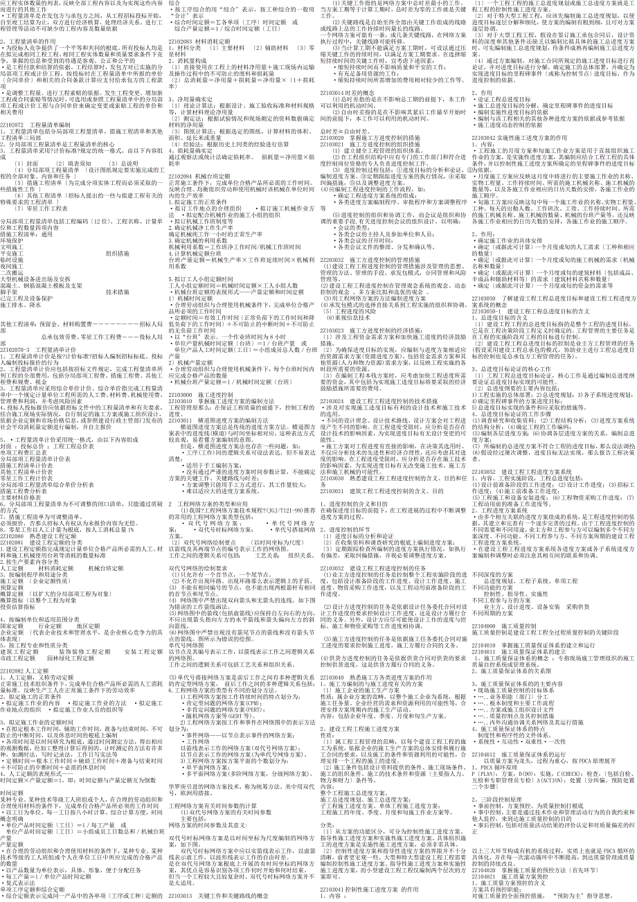 建设工程施工管理考试经典论述题小抄必备经典缩印精华电大成人自考大学本科专科_第4页