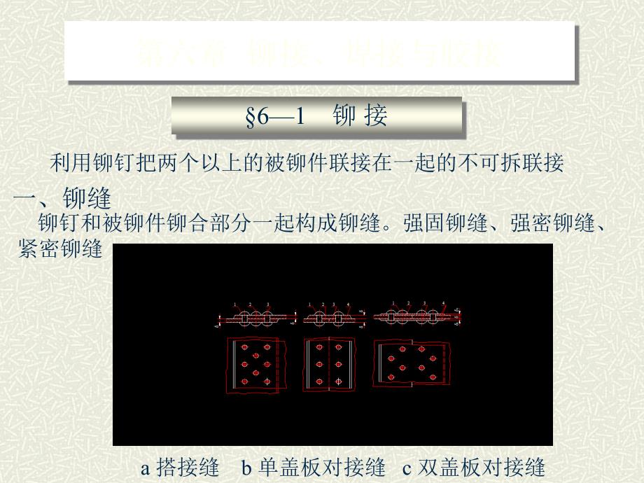 机械设计第六章焊接和铆接_第1页