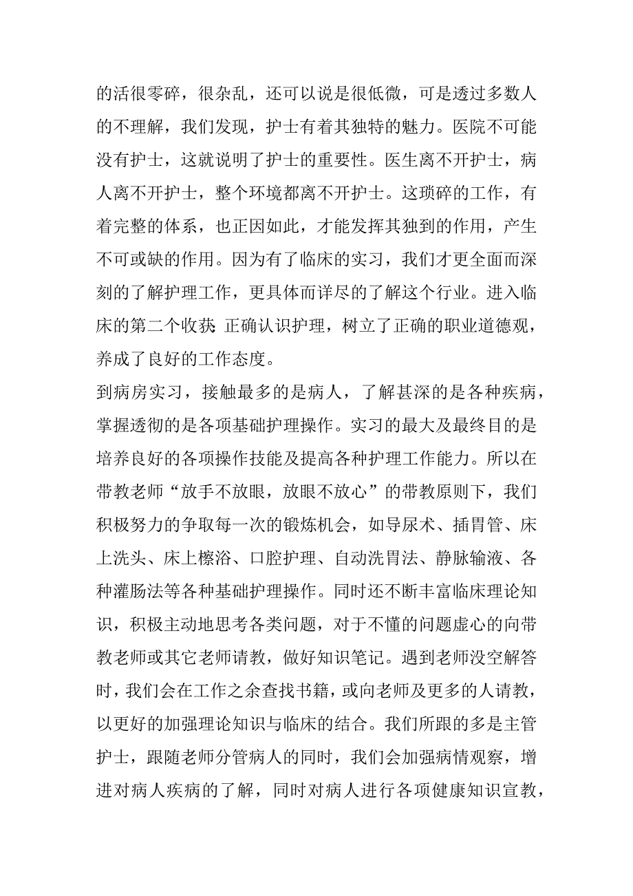 2023年实习护士总结七篇_第2页