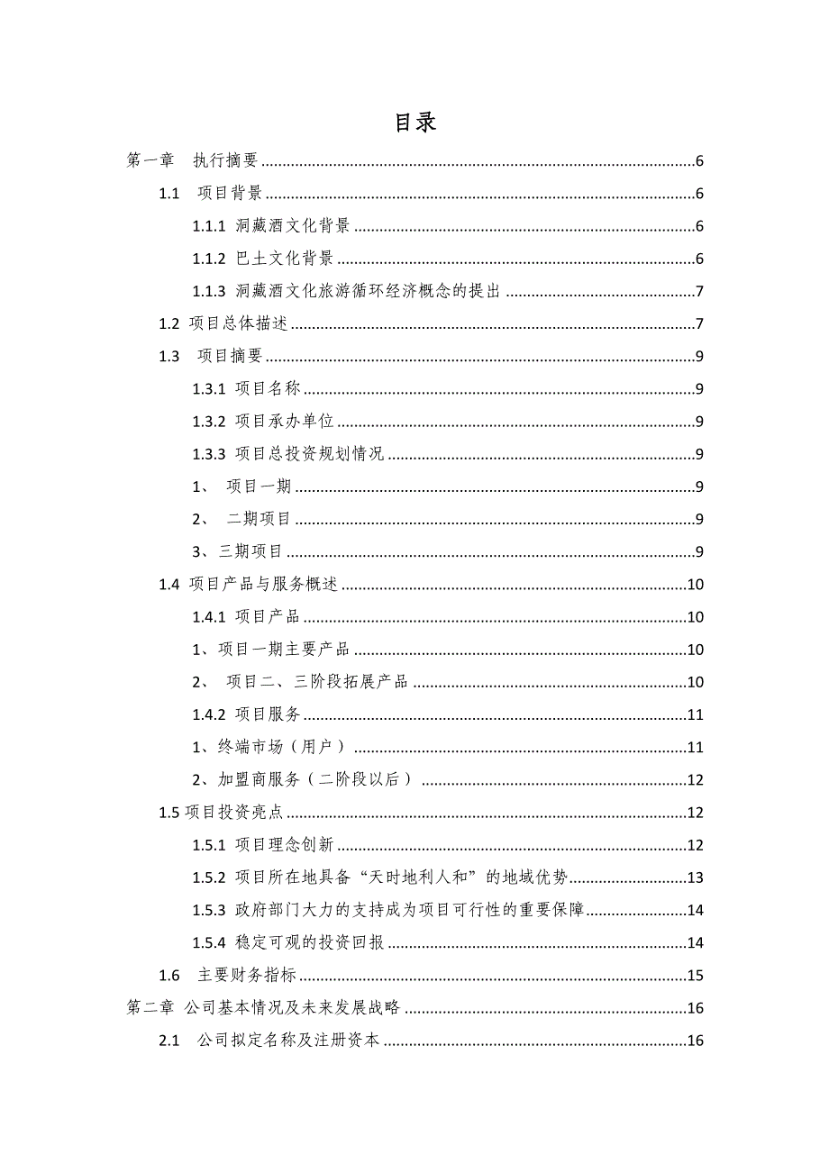 洞藏酒项目商业计划书.doc_第1页