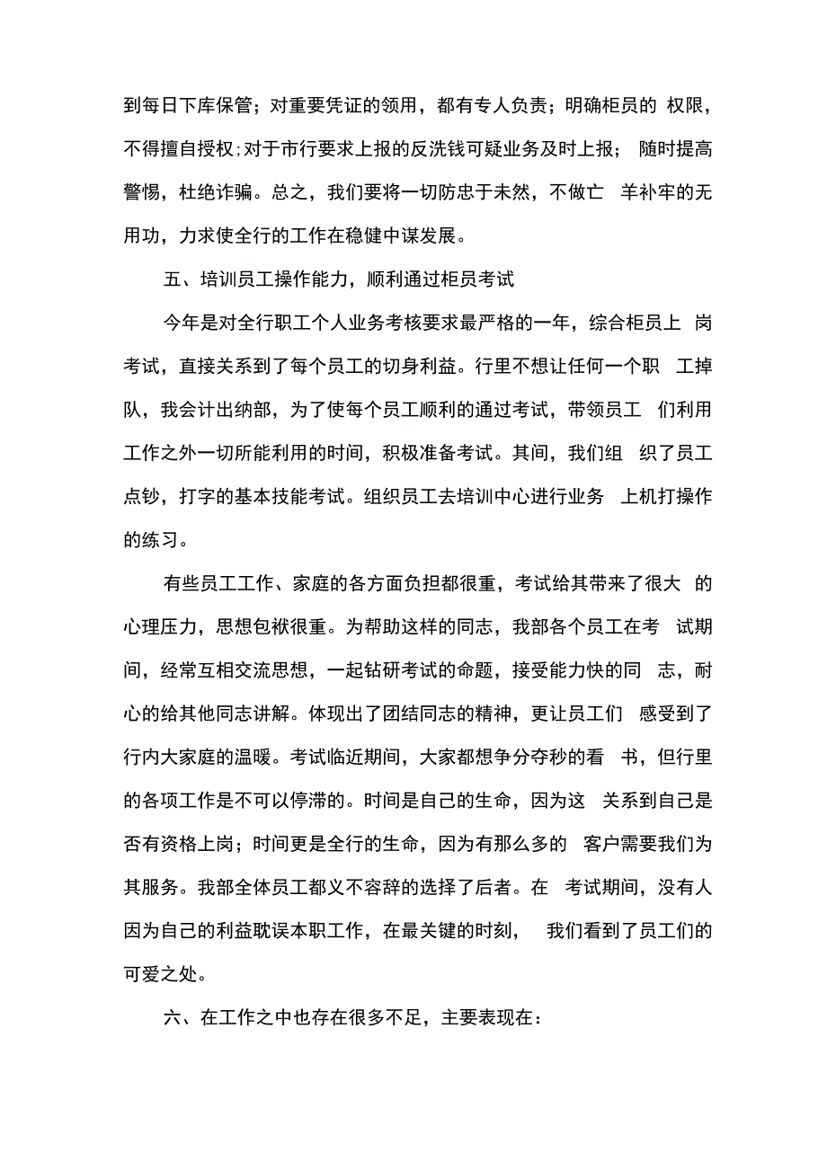 出纳工作总结及不足_第3页