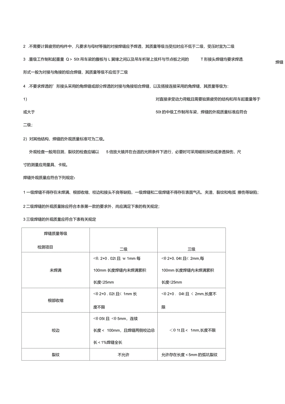 焊缝质量标准和焊缝等级分类_第3页