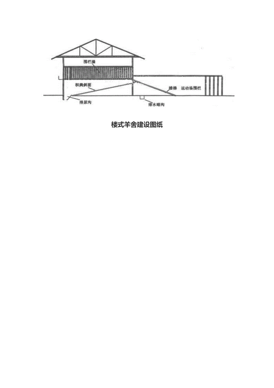 南方楼式羊舍建设要求及设计图纸_第4页