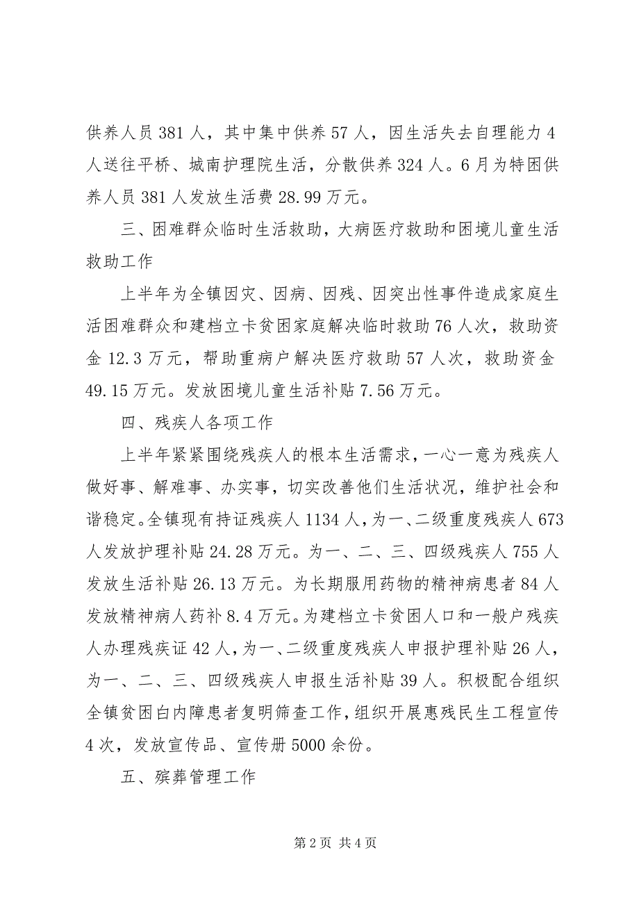 2023年上半年社会事务办公室工作情况总结.docx_第2页