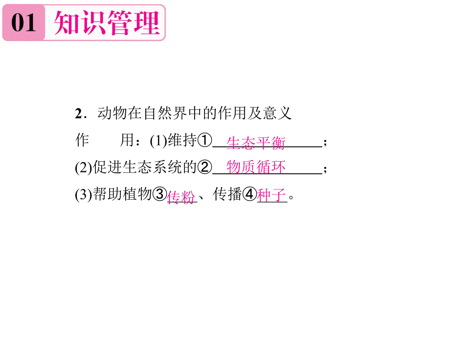 人教版八年级生物上册：第五单元-第三章《动物在生物圈中的作用》知识复习课件_第3页