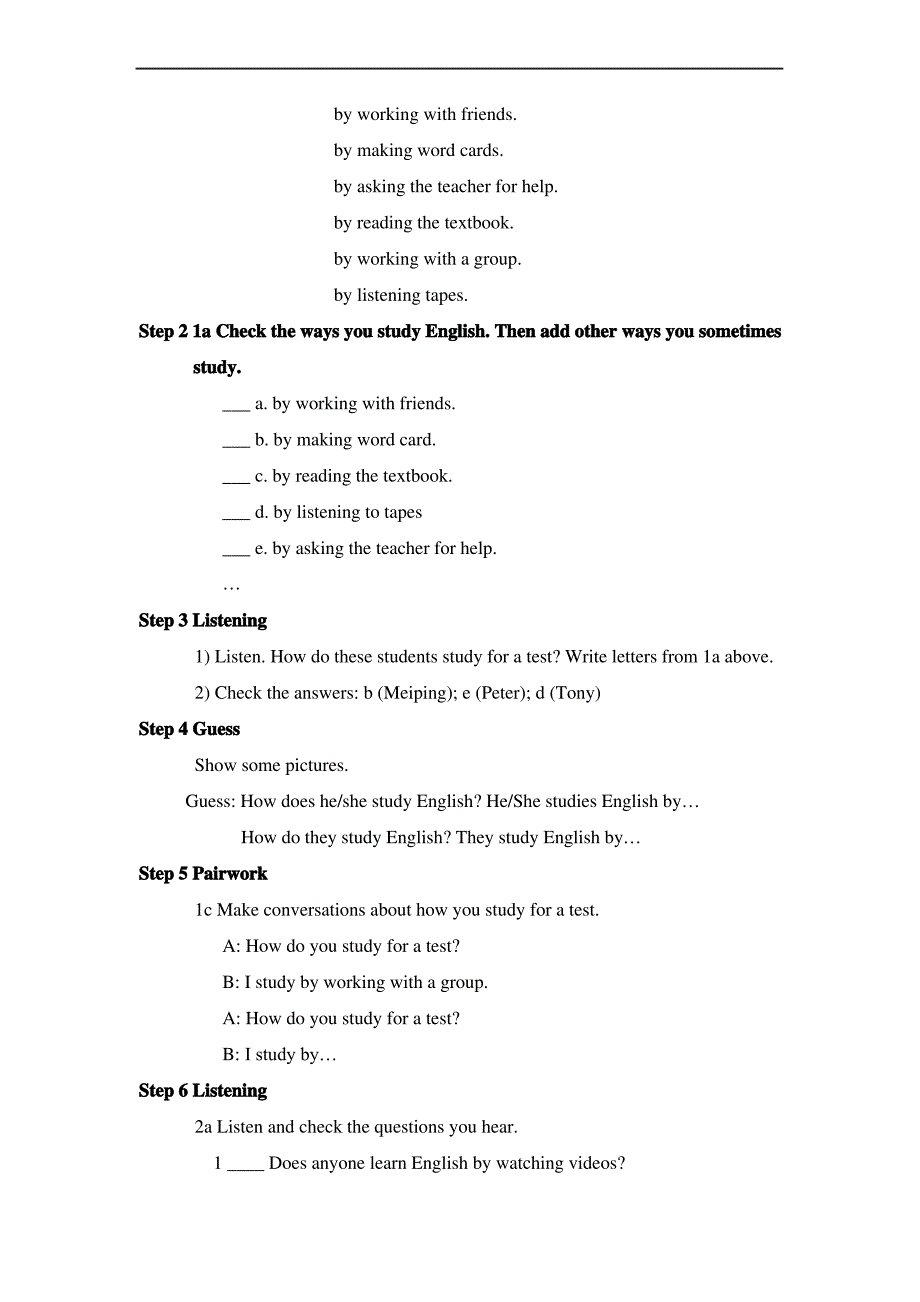 初中英语教案(英文版).doc_第2页