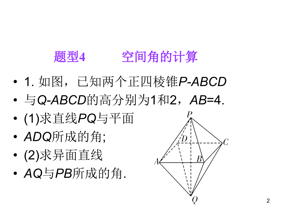 高考理科数学总复习(第1轮)全国版课件：9.6空间向量的坐标运算(第2课时)_第2页