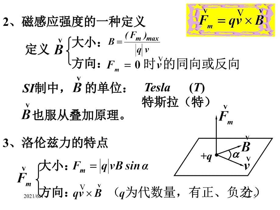 大学物理洛伦兹力、B-S定律_第5页