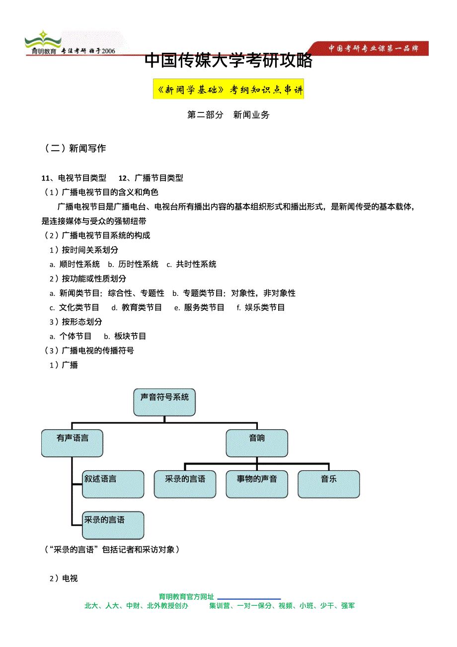 中传新闻学基础考研考试大纲重点串讲-冲刺重点关注19734_第1页