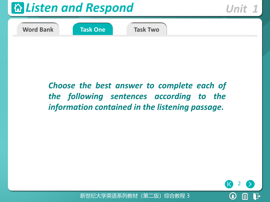 新世纪大学英语综合教程3Unit1_第2页