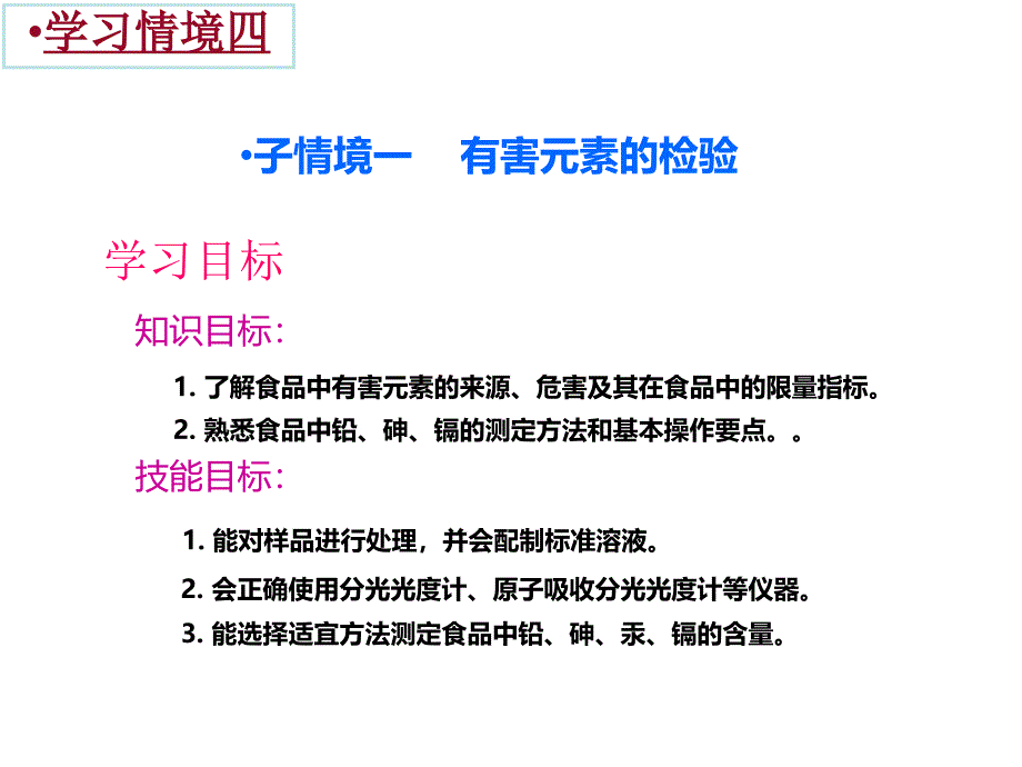 食品理化检验技术四--子情境一课件_第3页