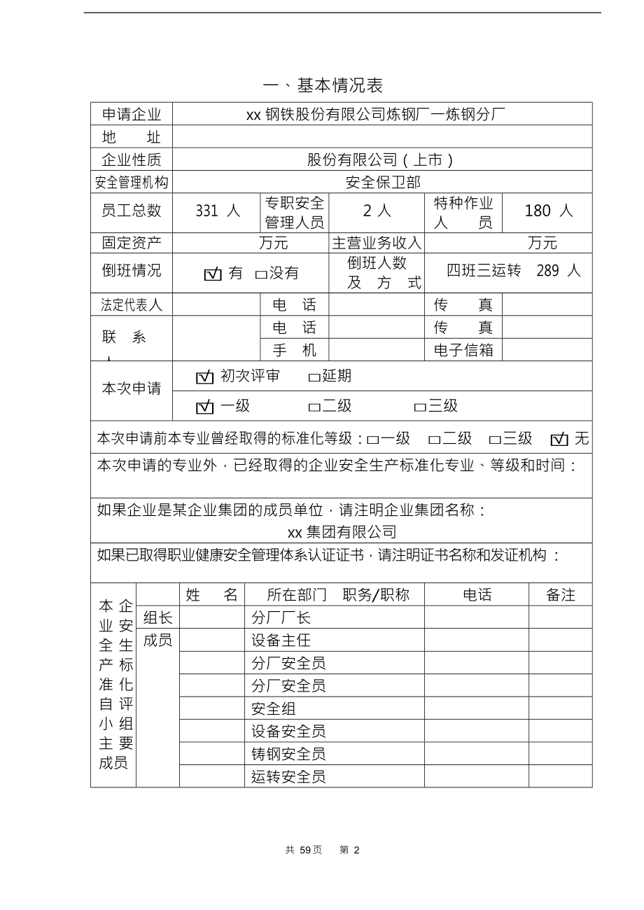 安全生产标准化企业自评报告_第2页