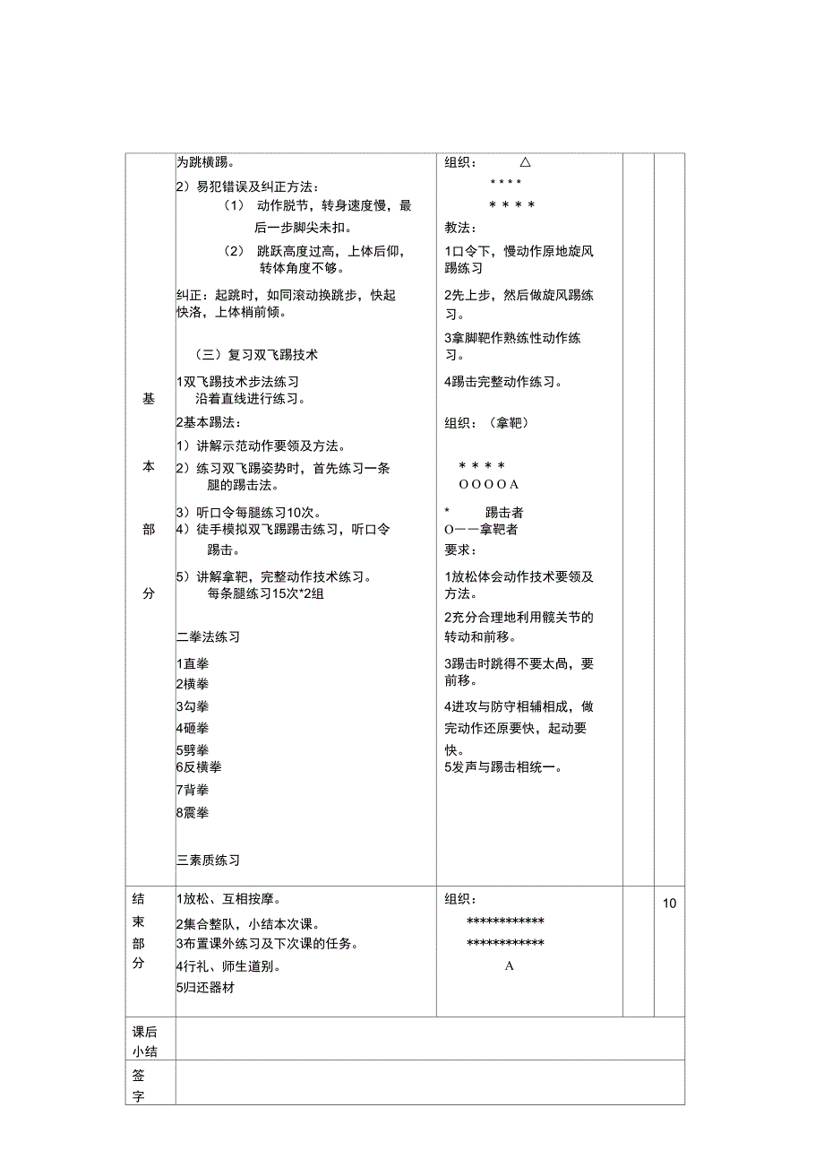 课程跆拳道性质选项上课_第4页