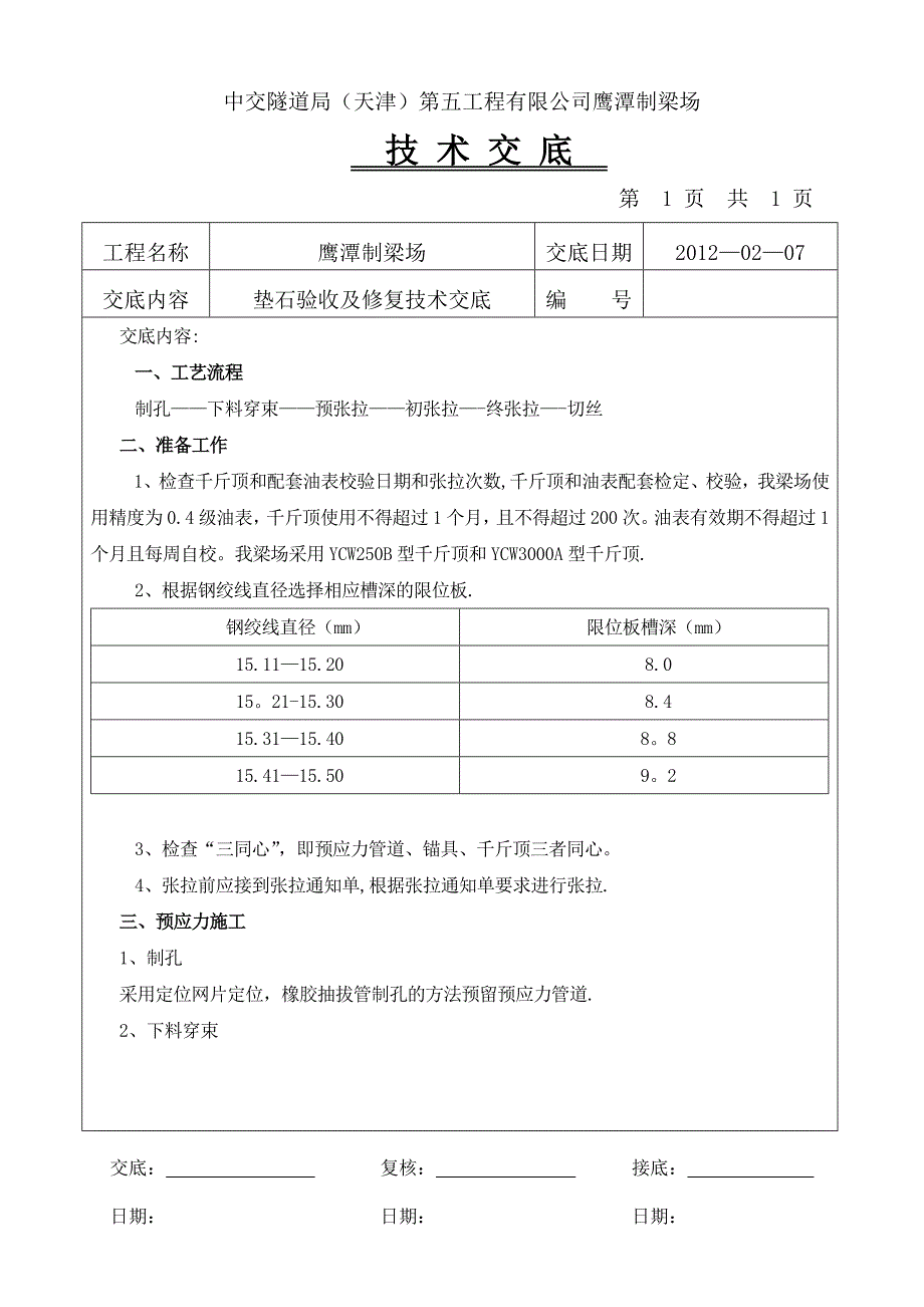 支座砂浆养护技术交底_第1页