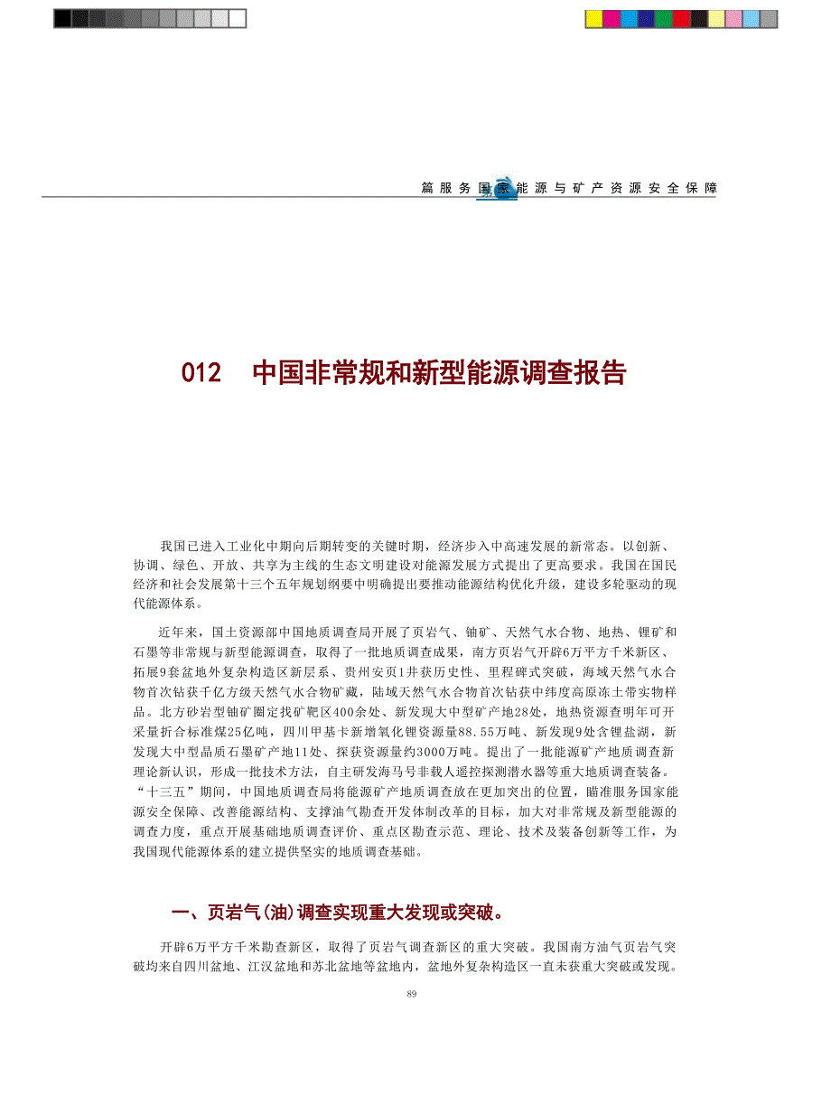 中国非常规和新型能源调查报告.docx_第1页