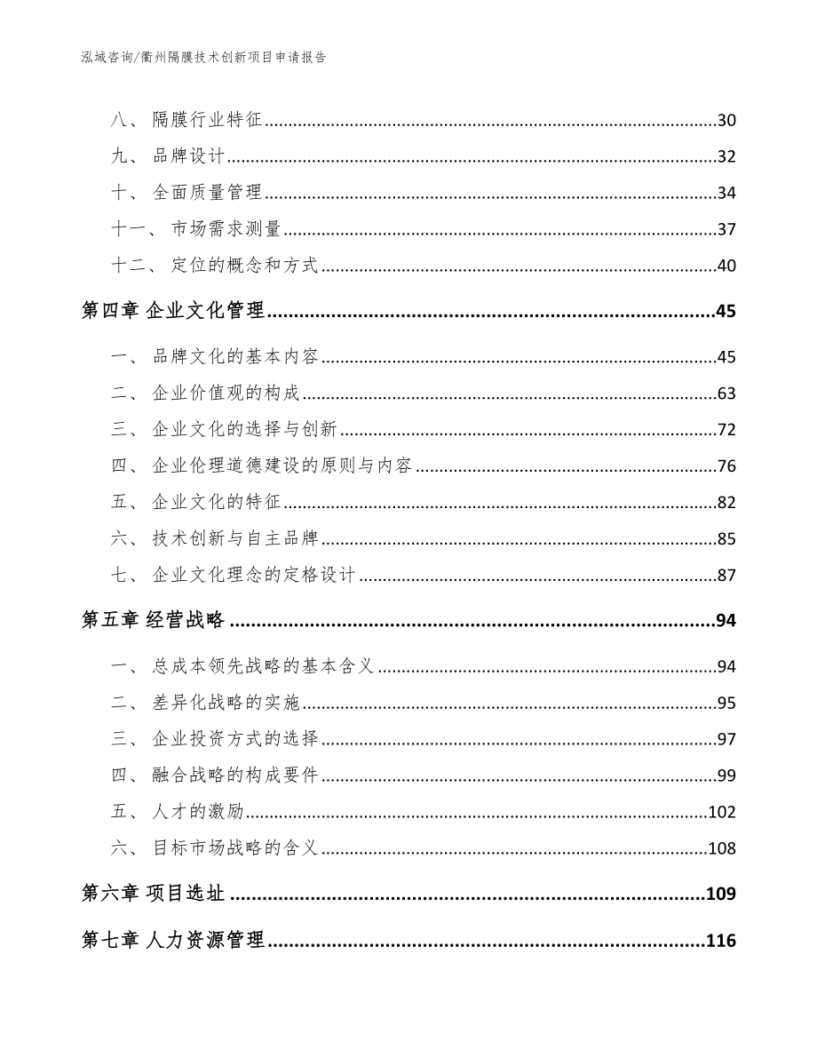 衢州隔膜技术创新项目申请报告_第2页
