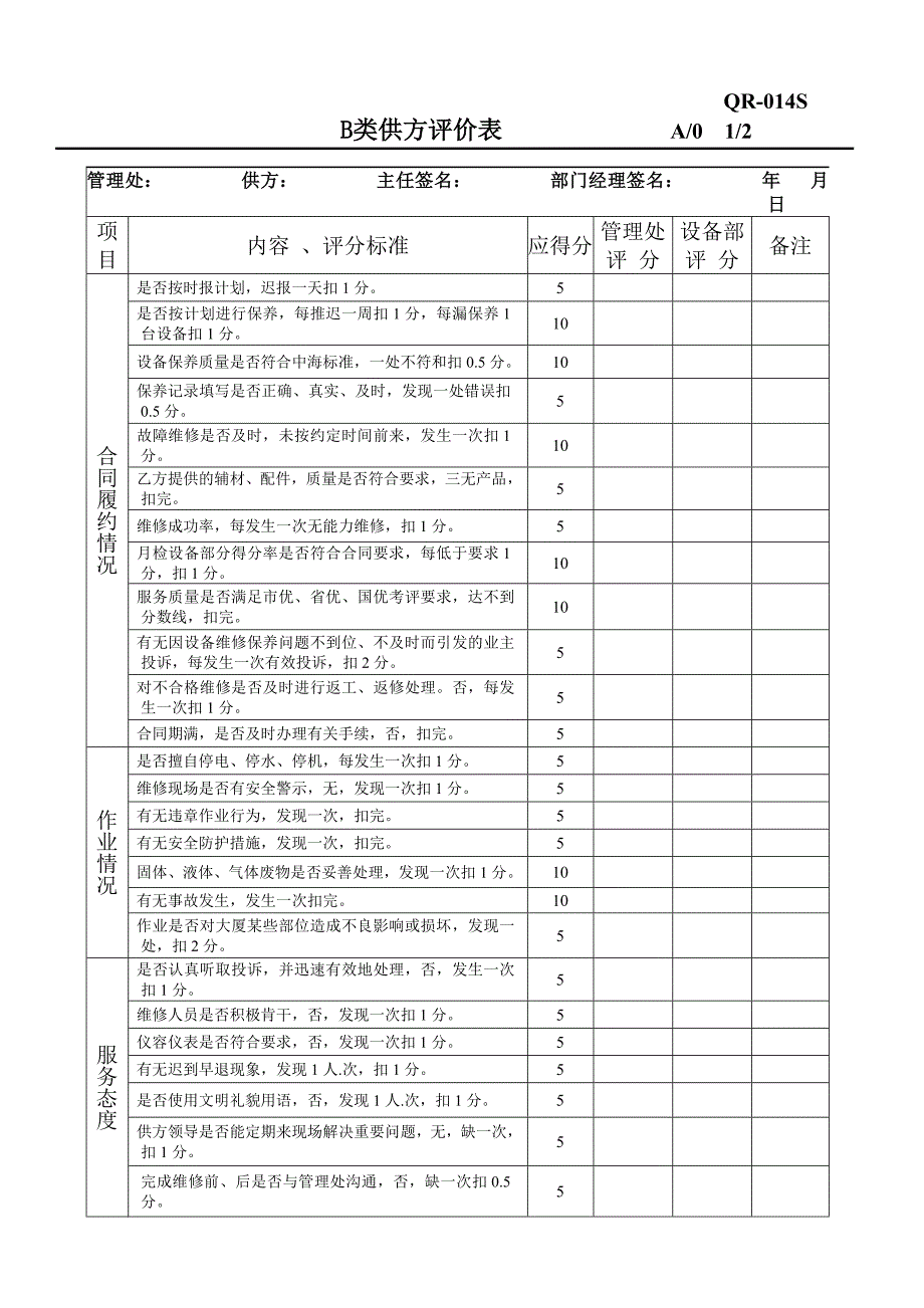 设备管理记录表格大全_第4页