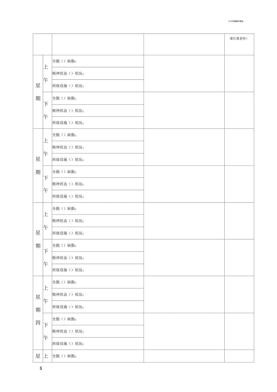 班主任安全工作日志_第5页