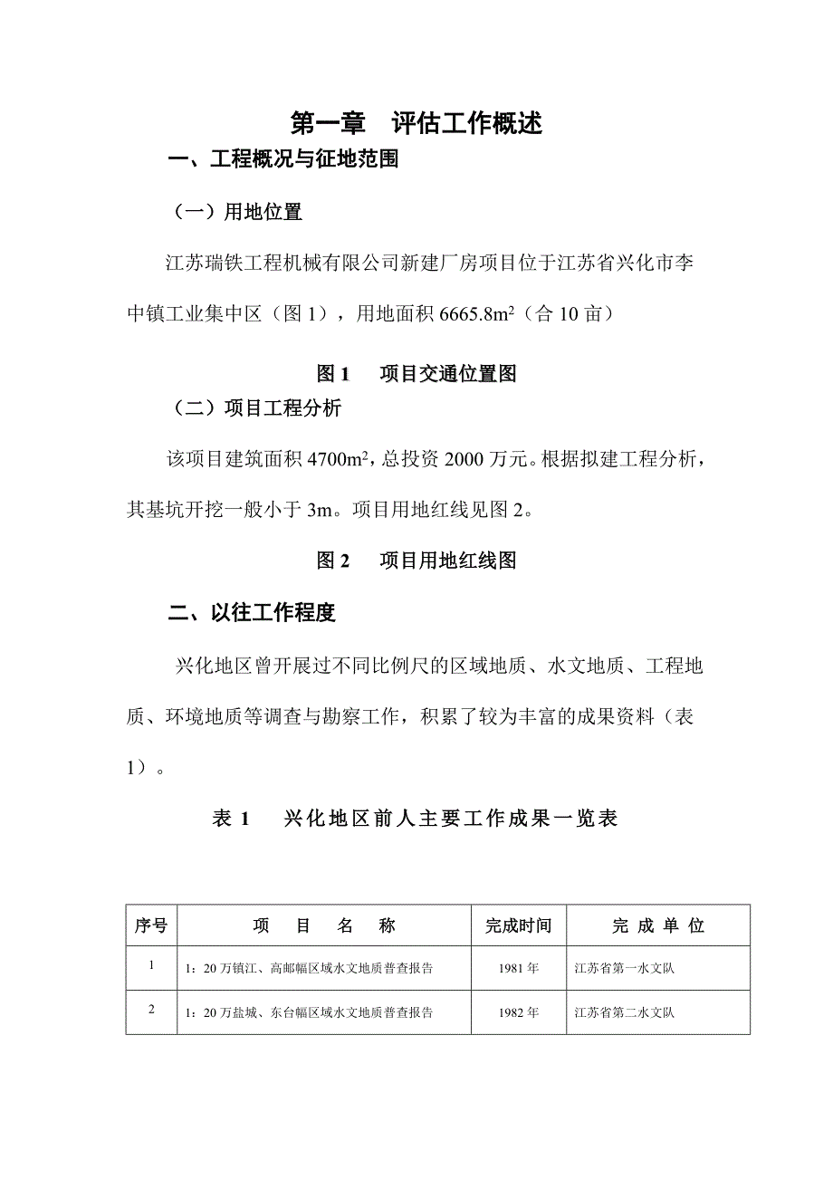 江苏瑞铁工程机械有限公司新建厂房项目地质灾害危险性评估报告.docx_第1页