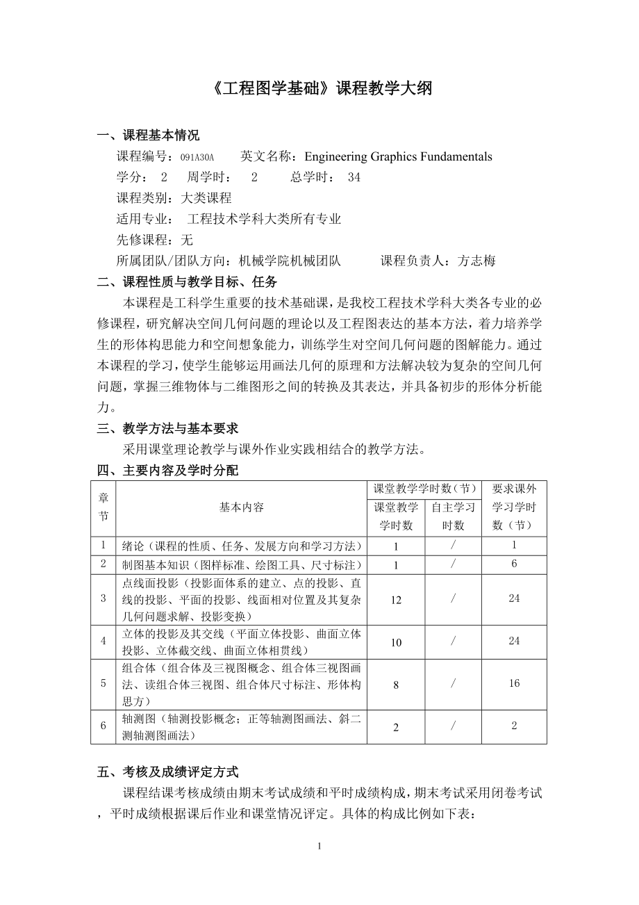 机械学院课程大纲汇总工程力学专业_第3页