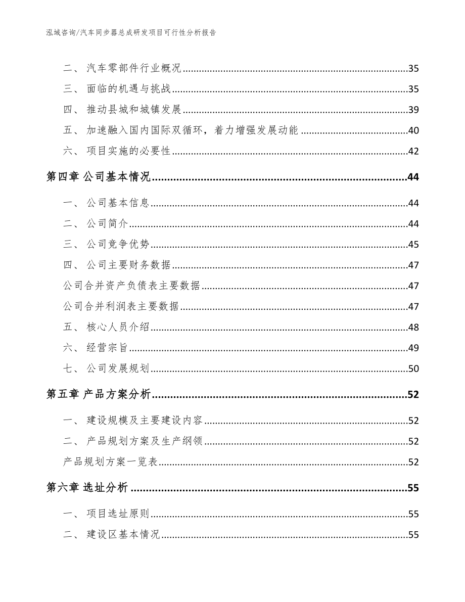 汽车同步器总成研发项目可行性分析报告_第3页