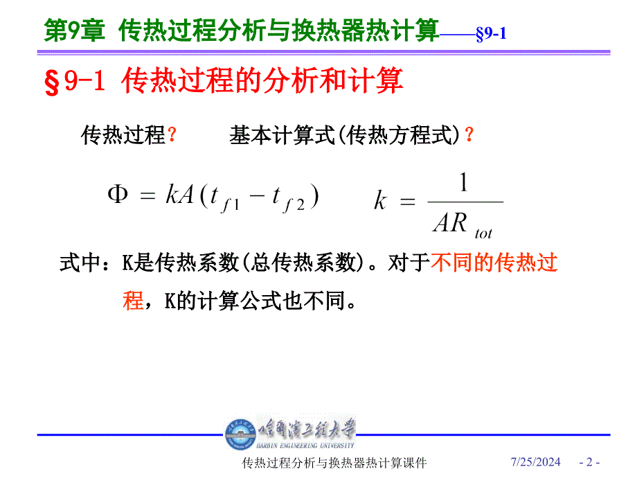 传热过程分析与换热器热计算课件_第3页