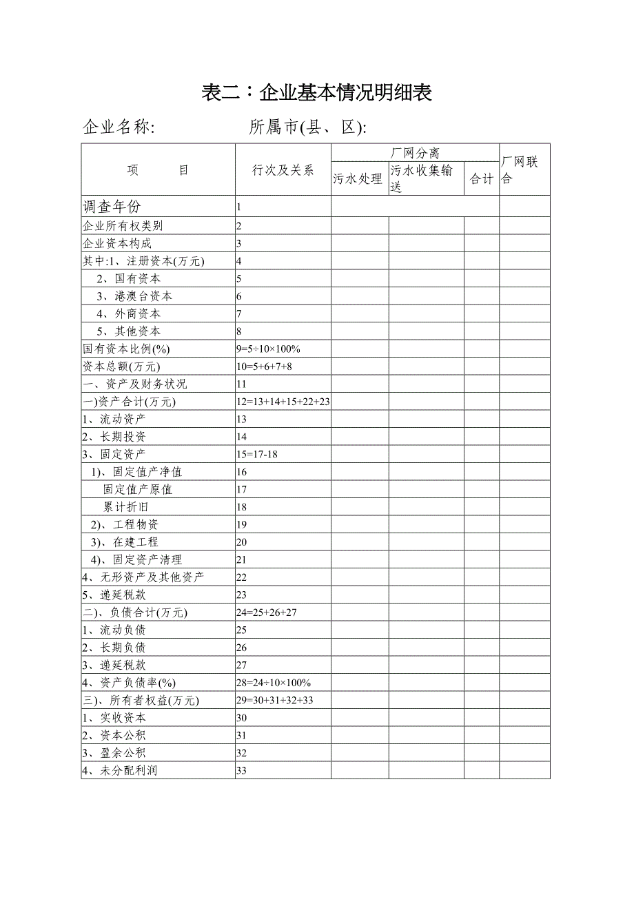 (成本管理)污水处理成本监审表(DOC 11页)_第2页