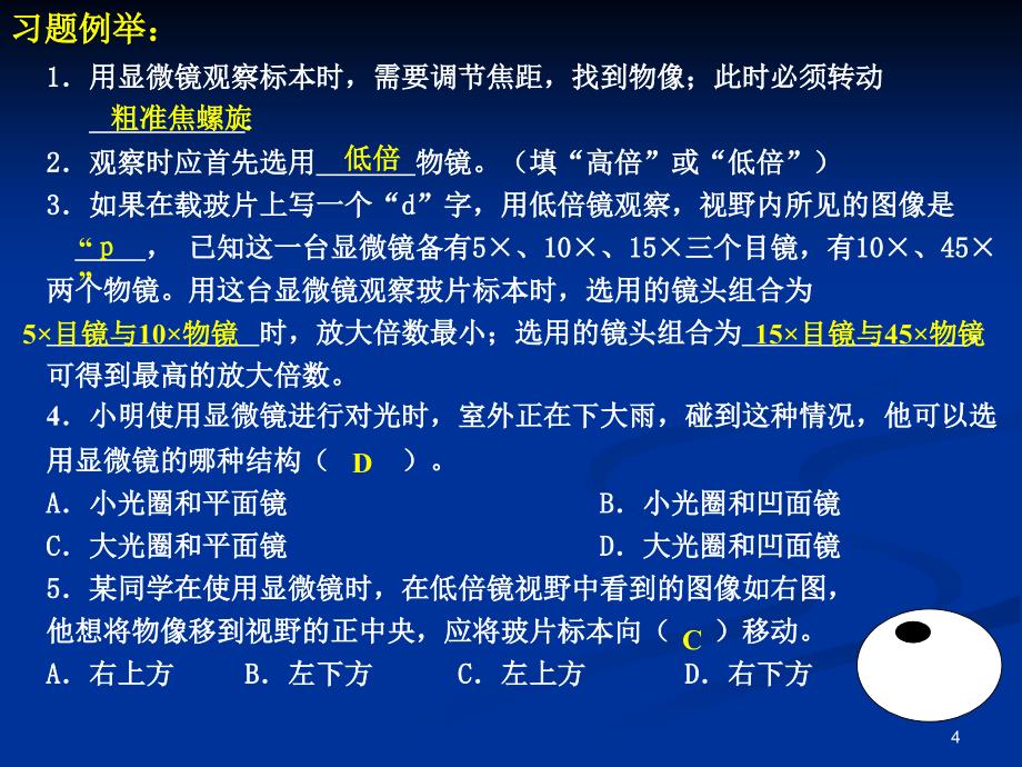 生物生物体的结构层次复习课件_第4页