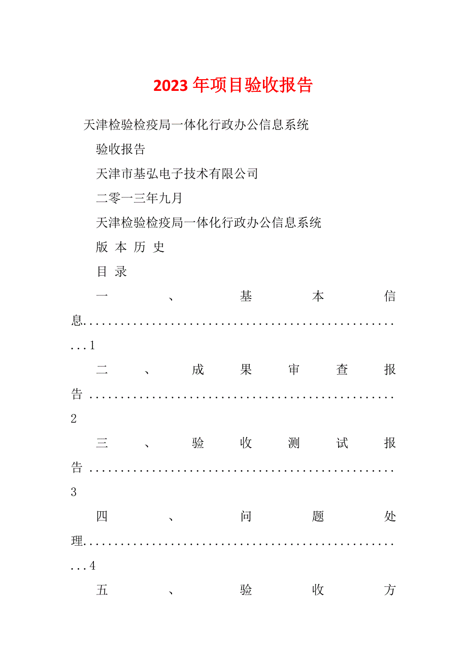 2023年项目验收报告_第1页