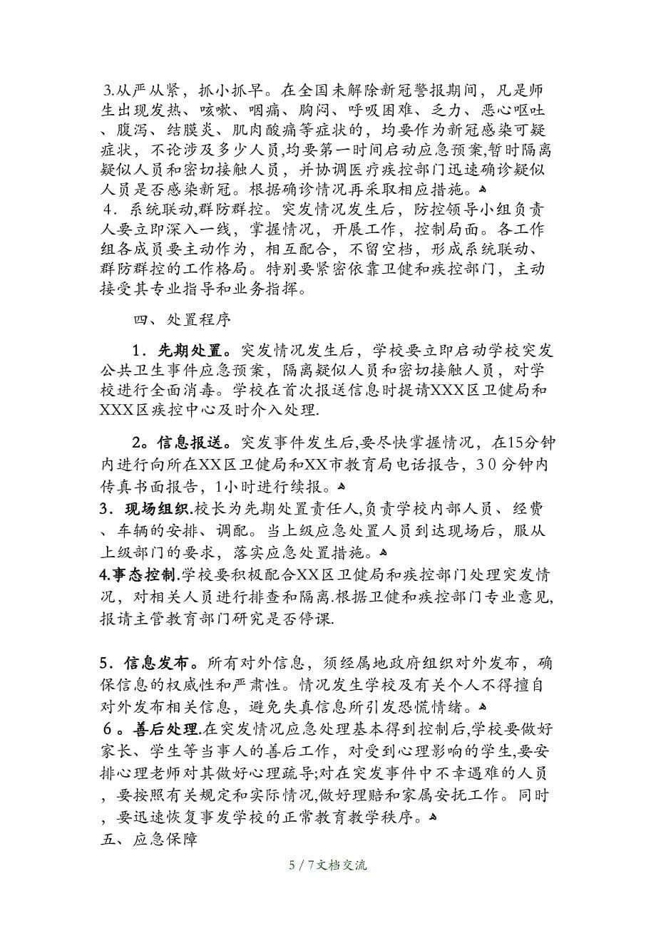 新冠应急处置方案（干货分享）_第5页