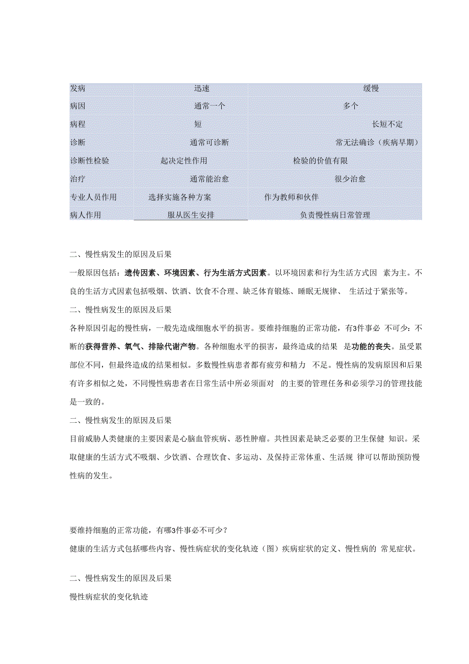 慢性病自我管理重点内容_第2页