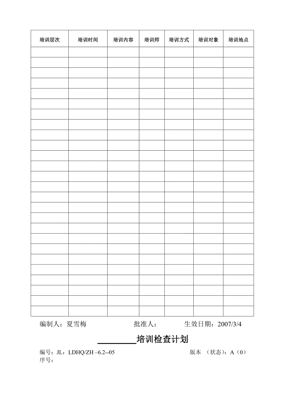 调整部分培训相关表格_第4页