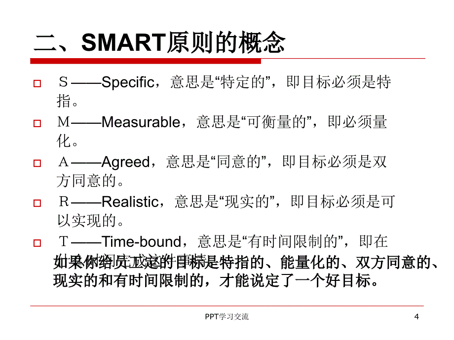 绩效目标设定的SMART原则课件_第4页