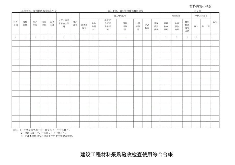 建设工程材料监督台帐_第2页