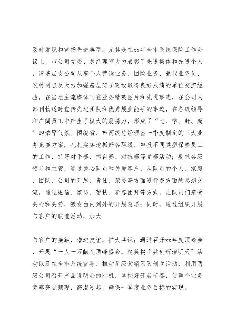 2023年保险分公司年终总结范本.doc_第5页