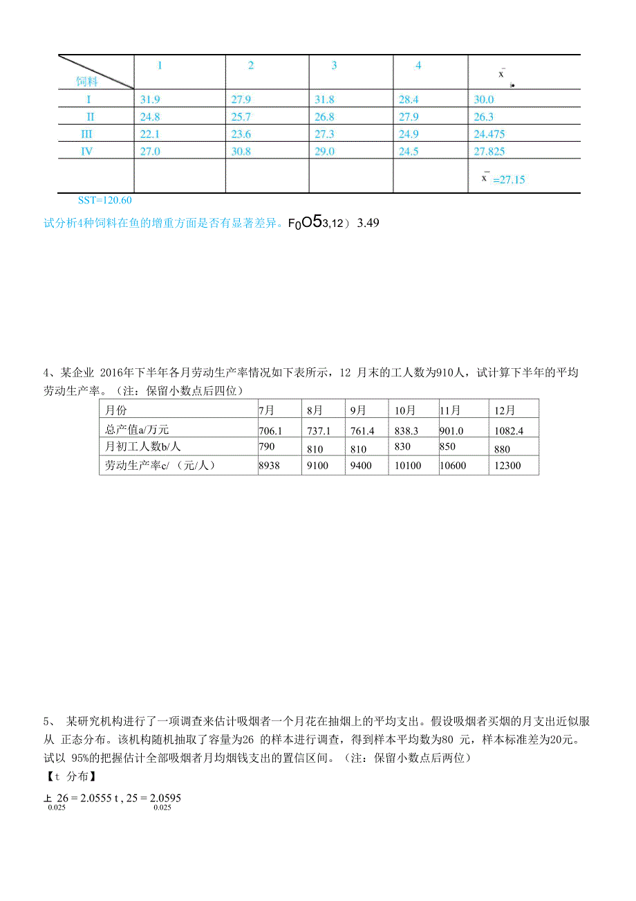 统计学考试卷_第4页