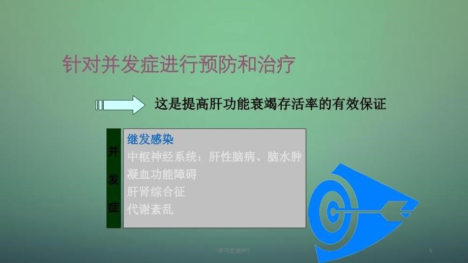 肝衰竭感染的预防与处理ppt课件_第5页