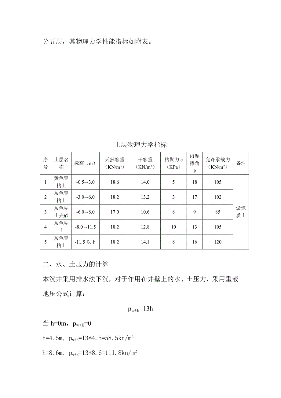 矩形沉井工程设计实例.doc_第2页