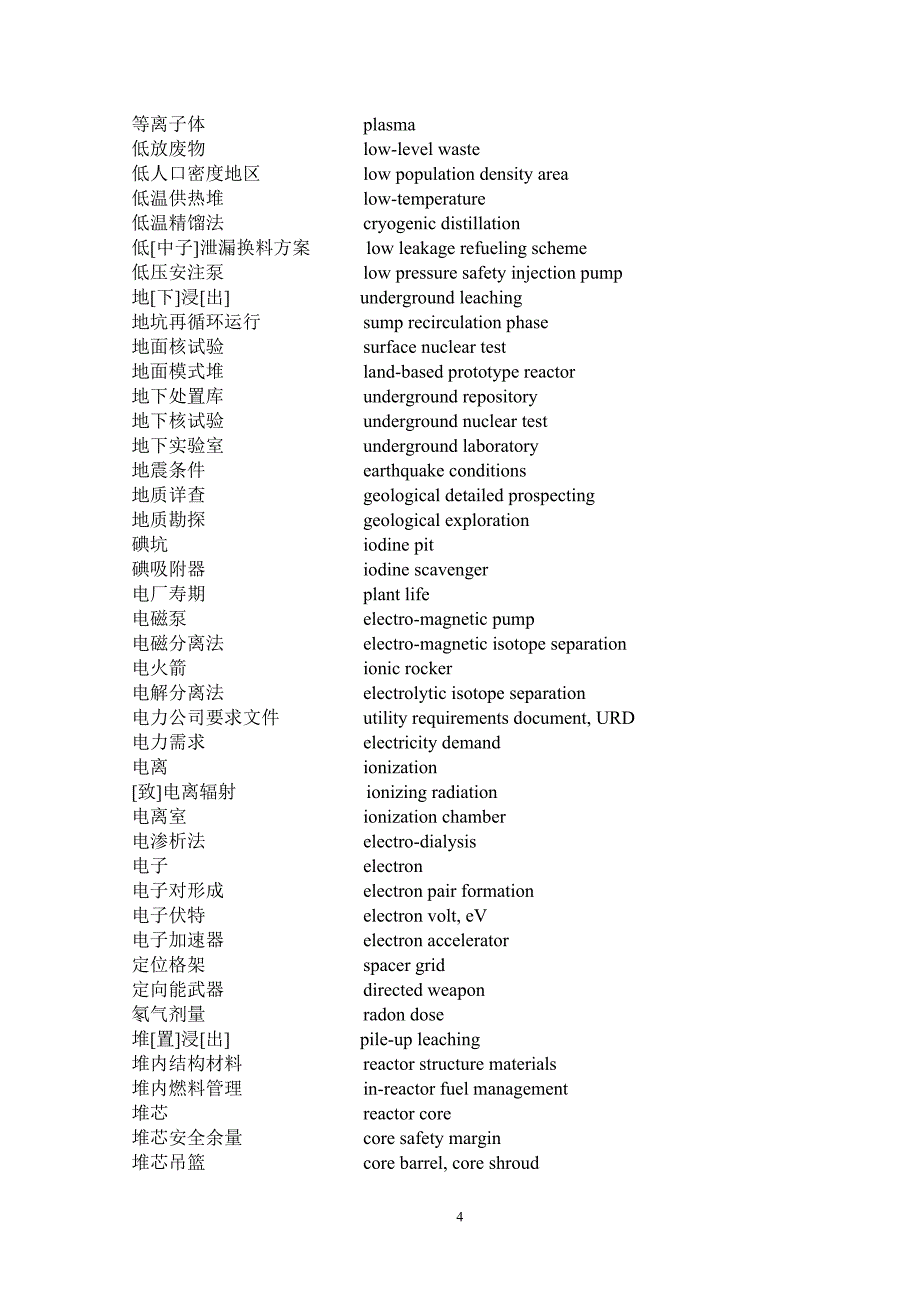 原子能工业领域常用英语短语.doc_第4页