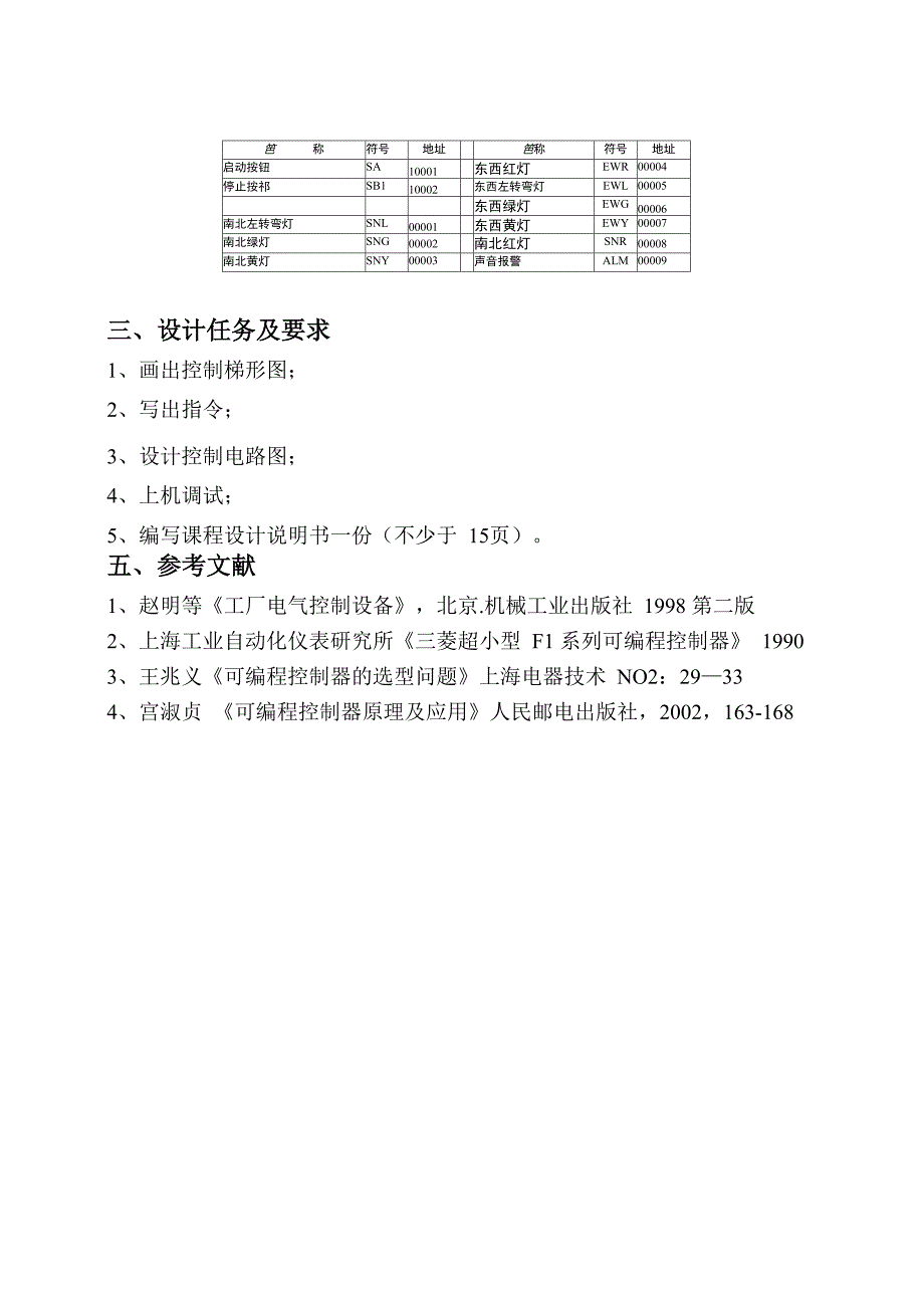 机械专业PLC课程设计题目_第3页