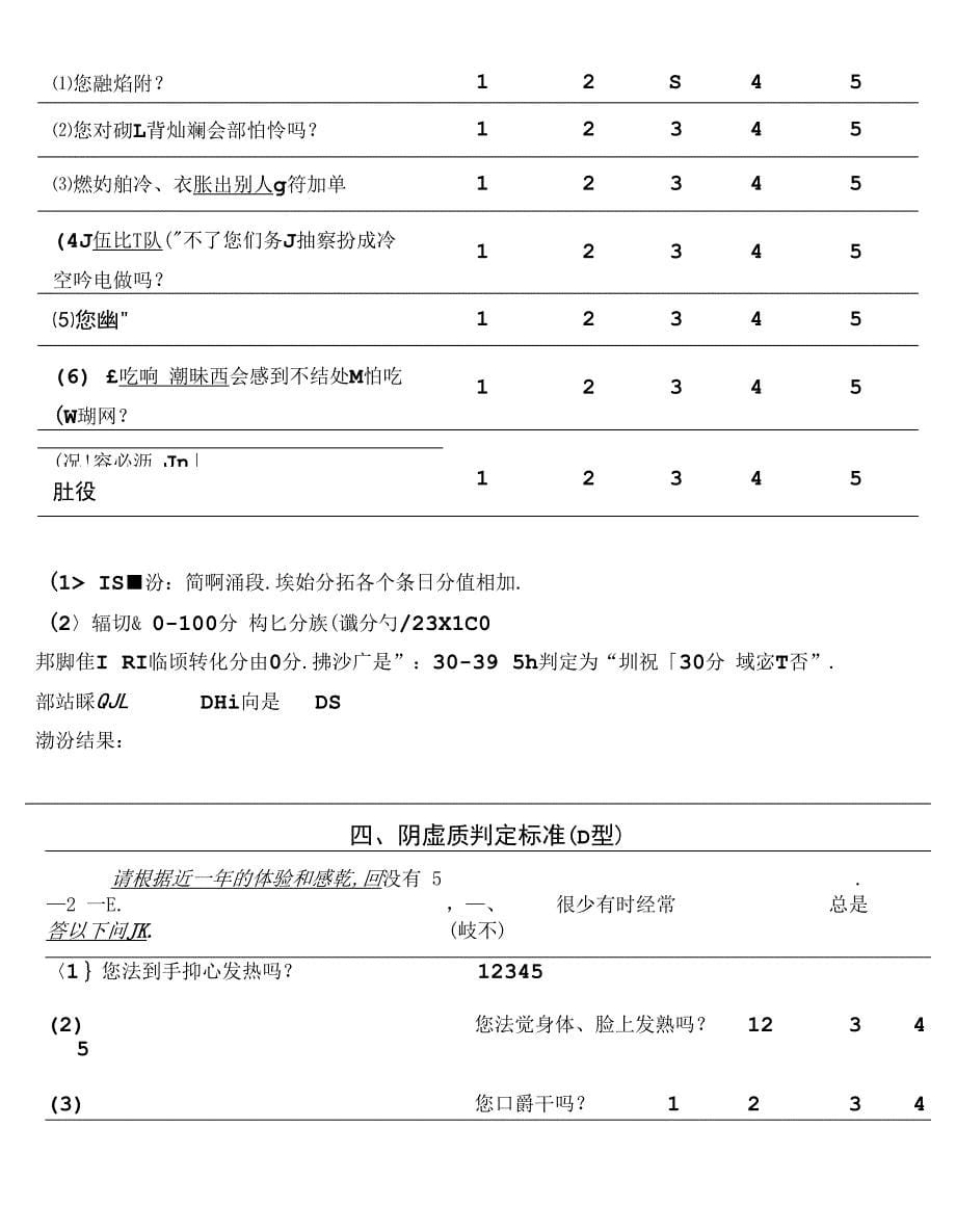 中医体质问卷_第5页