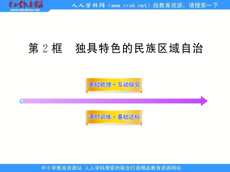 鲁教版九年独具特色的民族区域自治课件_第1页