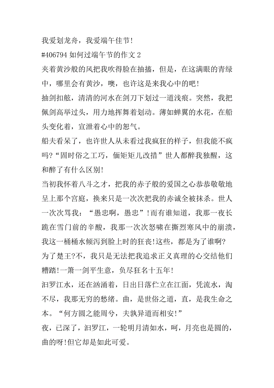 2023年年如何过端午节作文10篇_第3页