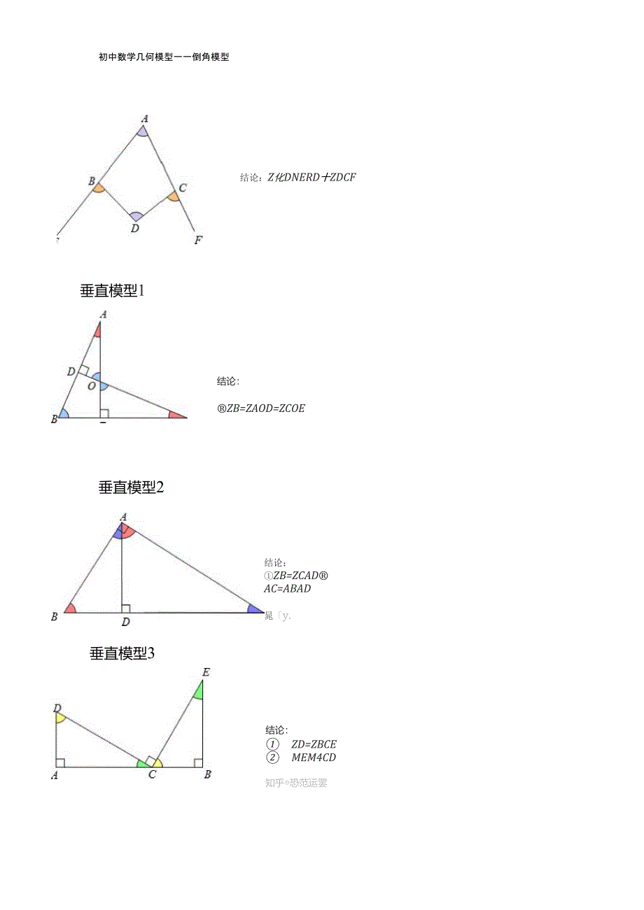 初中数学几何模型——倒角模型大全_第2页