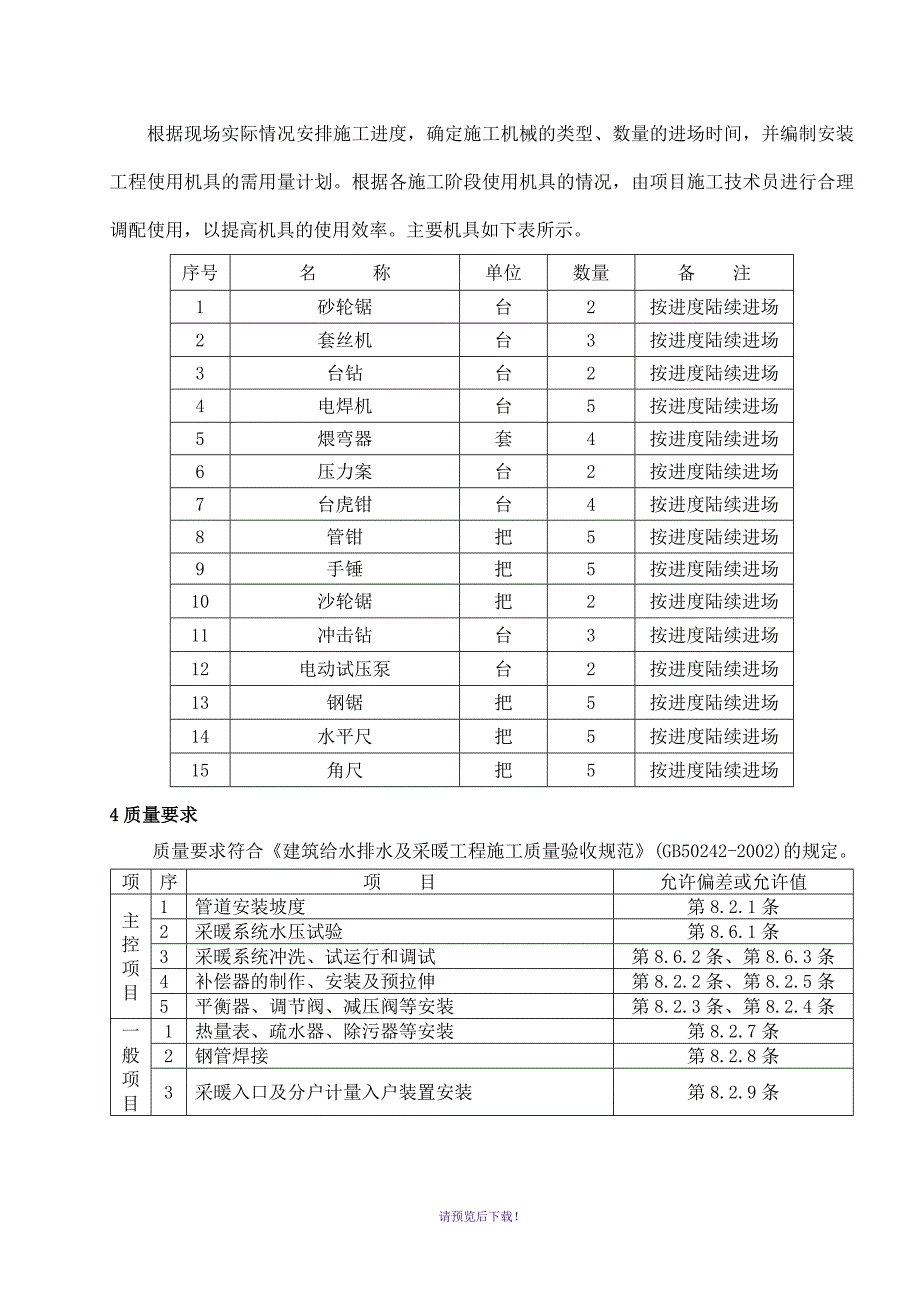 采暖工程施工方案_第2页